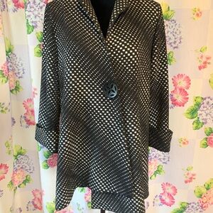 Stylish Black and White Blazer